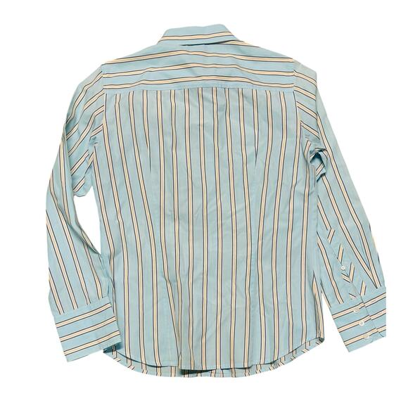 J.Crew Everyday Cotton Shirt Womens Medium Blue Striped Slim Fit - Picture 4 of 8